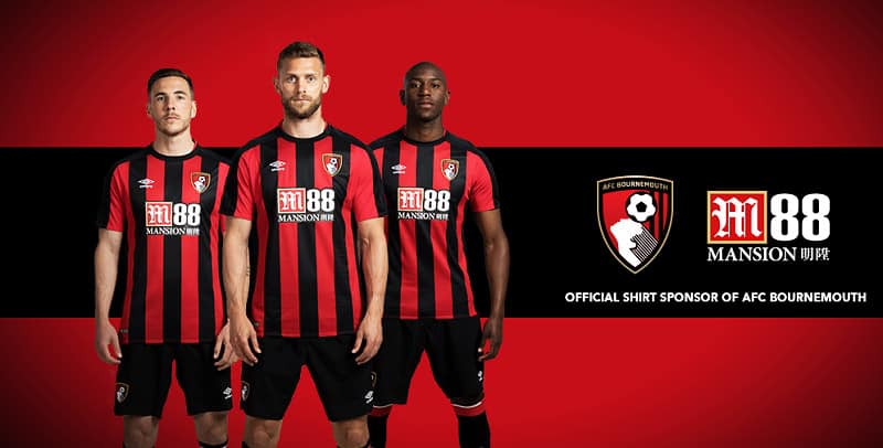M88bet - Link vào M88 - Ms3388 - Cách vào M88 2 M88bet tài trợ chính cho CLB AFC Bournemouth